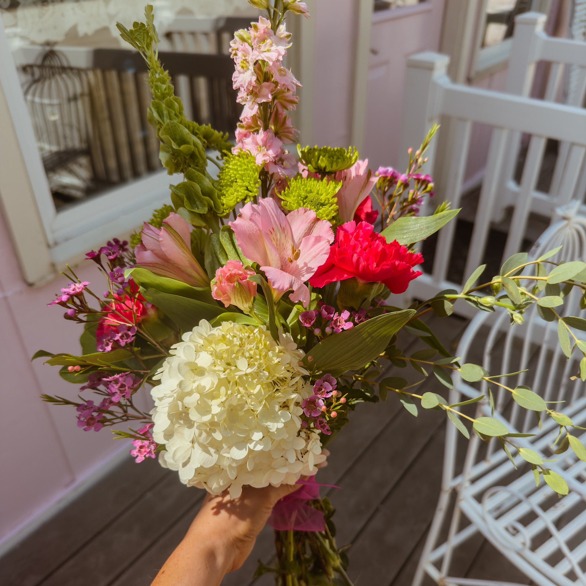 wrapped flowers