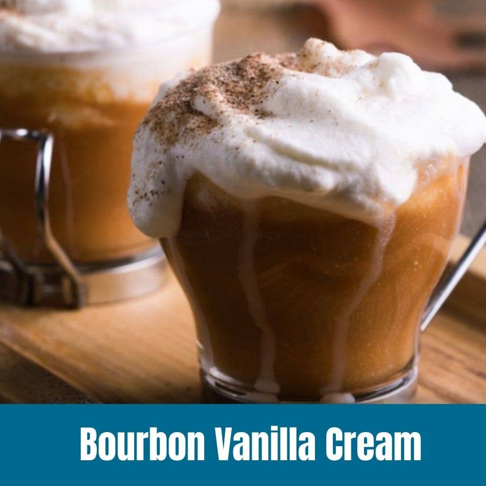 10oz Bourbon Vanilla Crème Flavored Coffee WHOLE BEAN