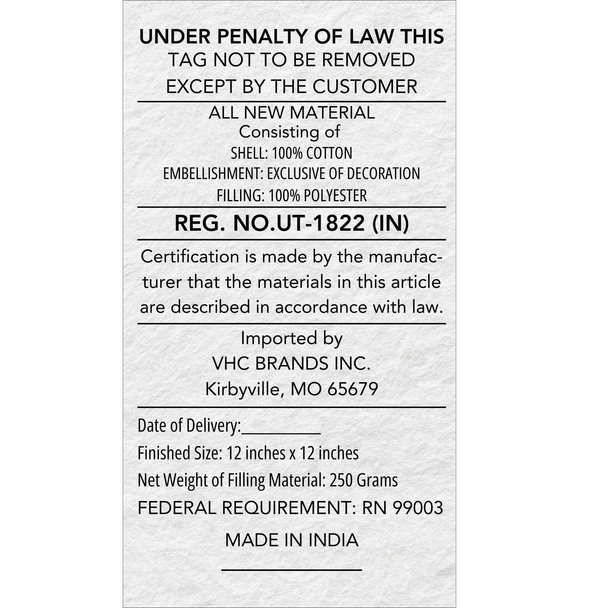 Red Snowflake Stone Washed Fringed Pillow 12x12