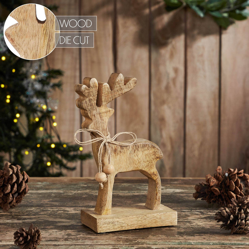 Reindeer Wooden Figurine 8x4.5x2.5