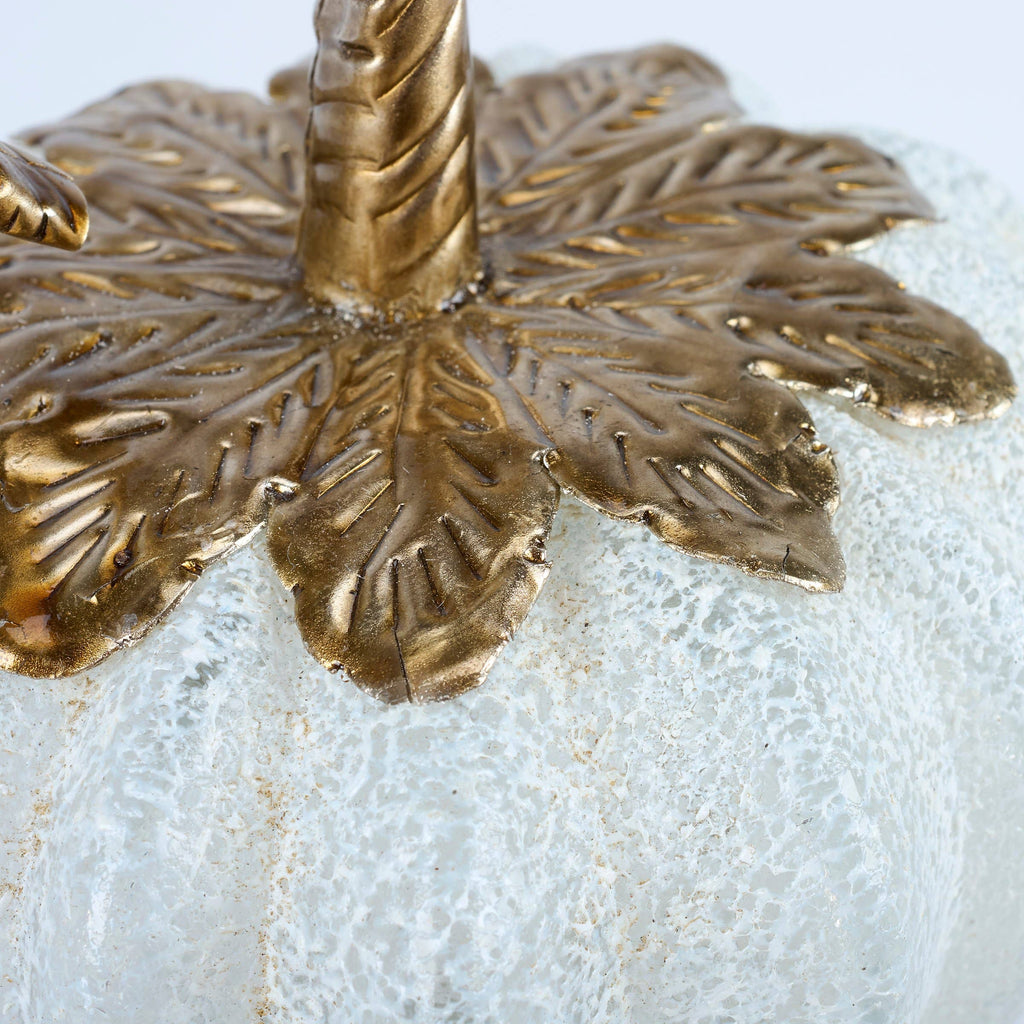 Glass White Pumpkin