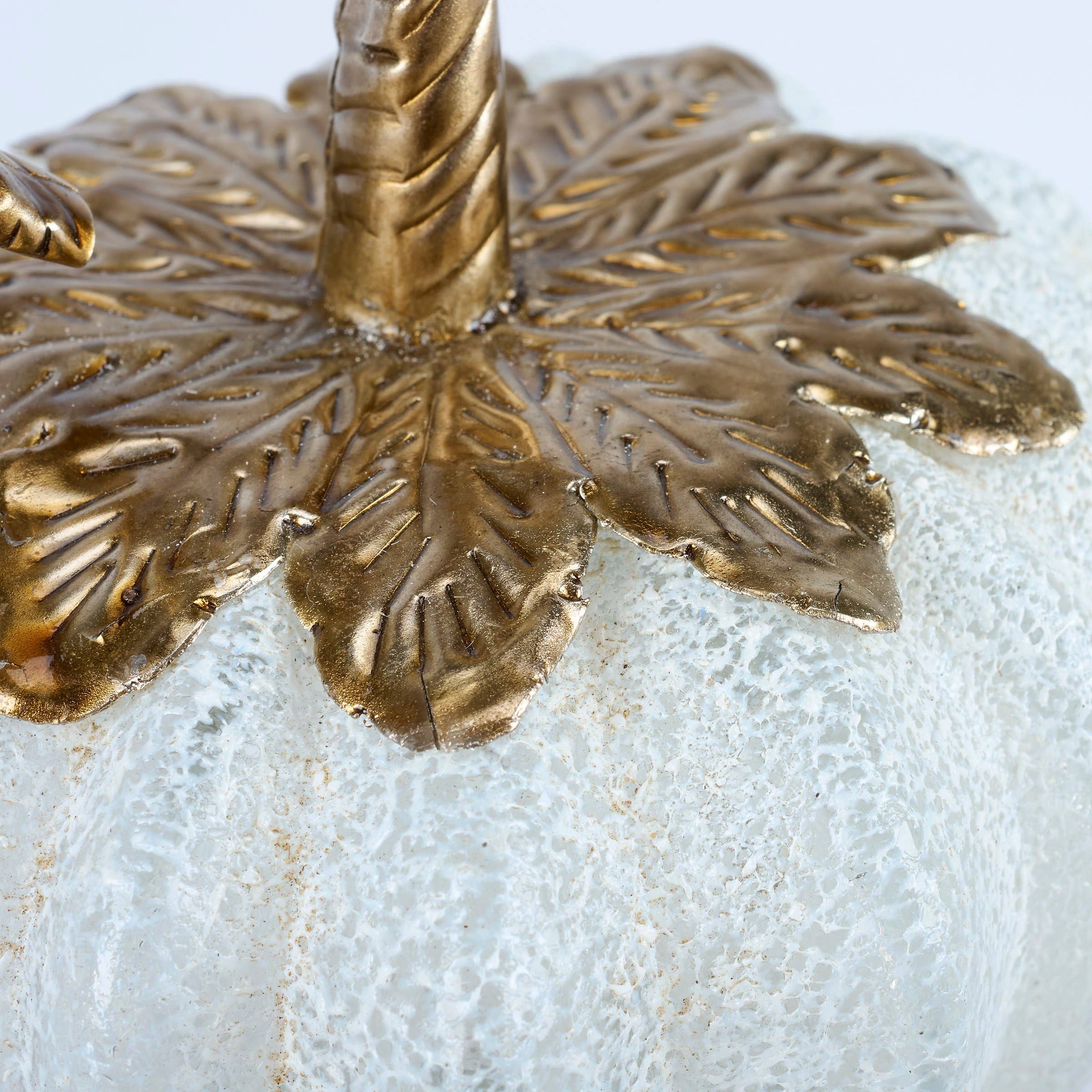 Glass White Pumpkin