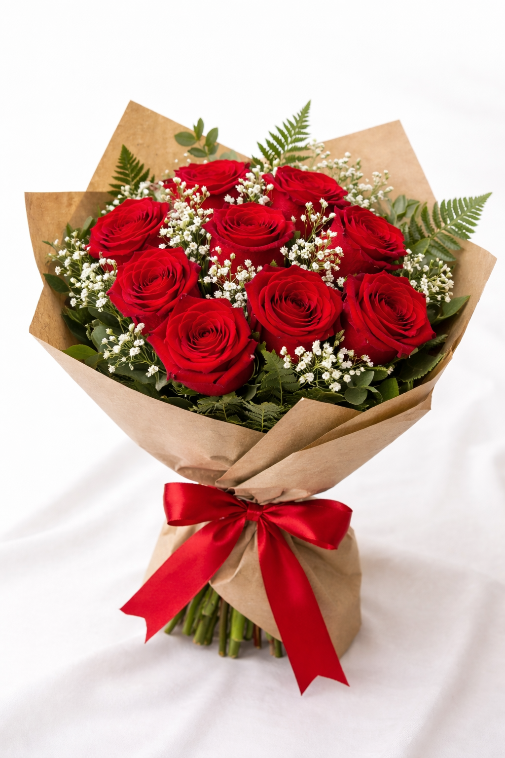Wrapped roses