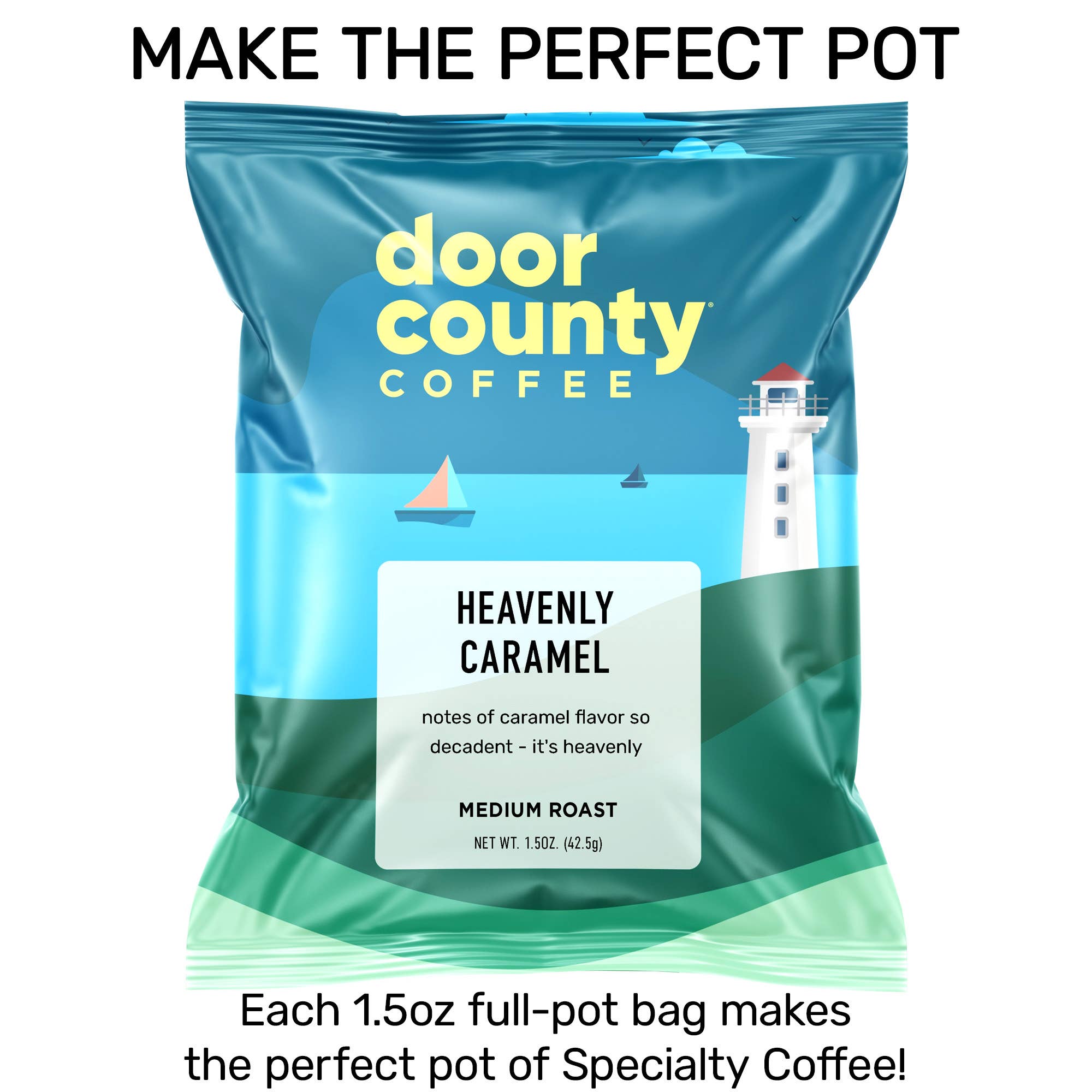 Heavenly Caramel Flavored Specialty Coffee, 1.5oz, 6 pack